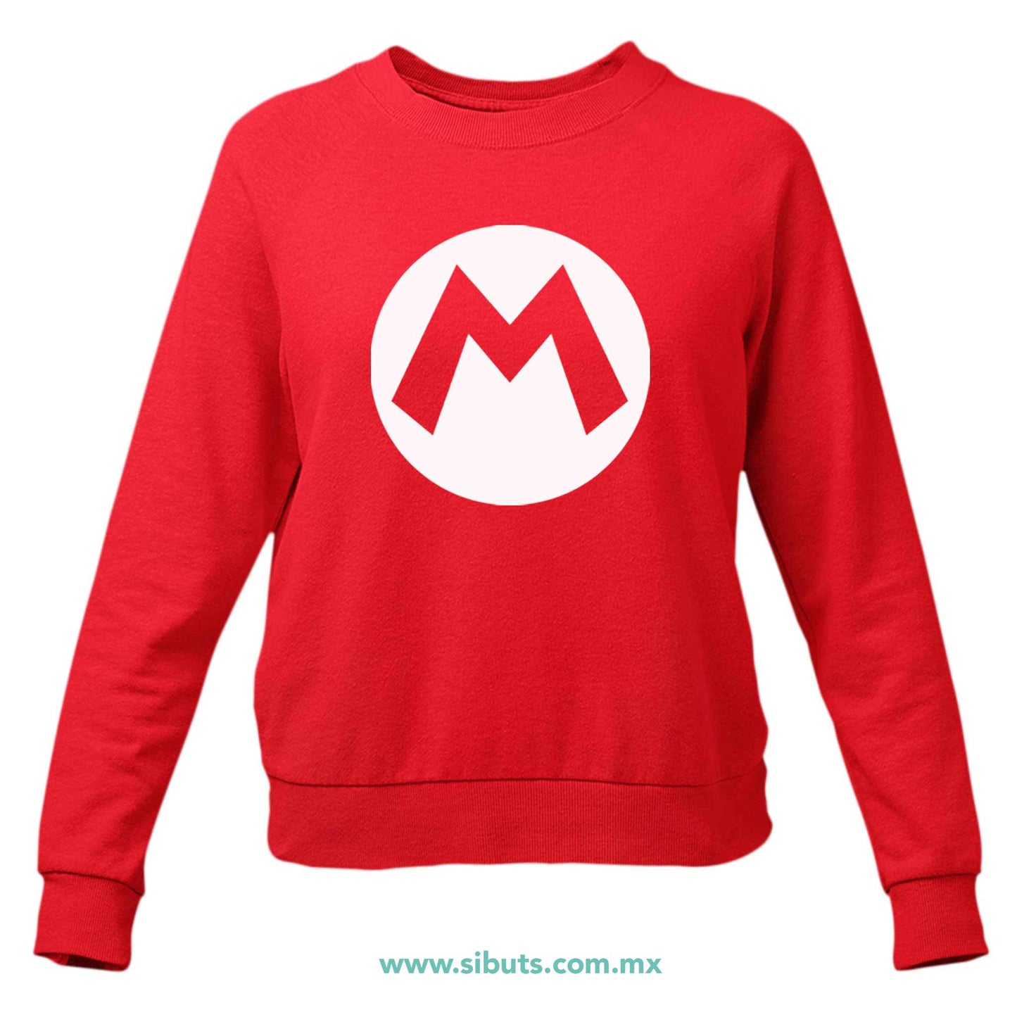 Sudadera Mujer Cuello Redondo Super Mario Bros