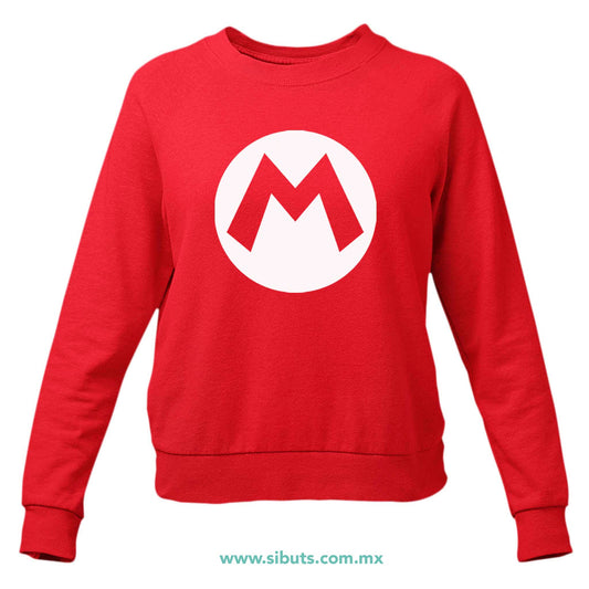 Sudadera Mujer Cuello Redondo Super Mario Bros