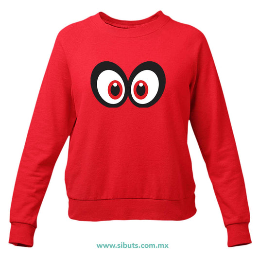 Sudadera Mujer Cuello Redondo Super Mario Odissey Cappy