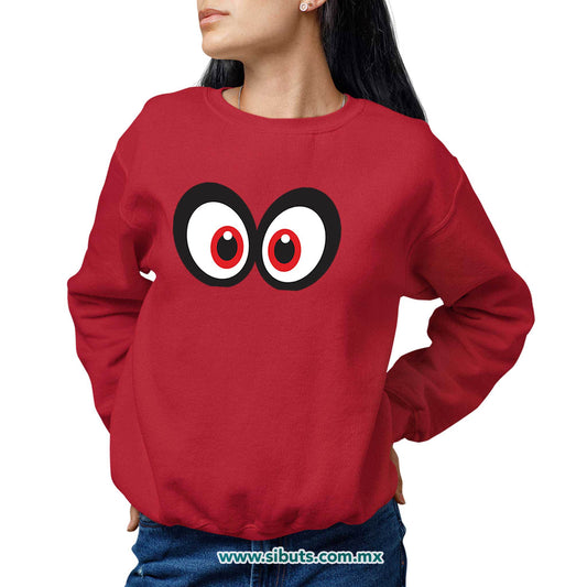 Sudadera Mujer Cuello Redondo Super Mario Odissey Cappy