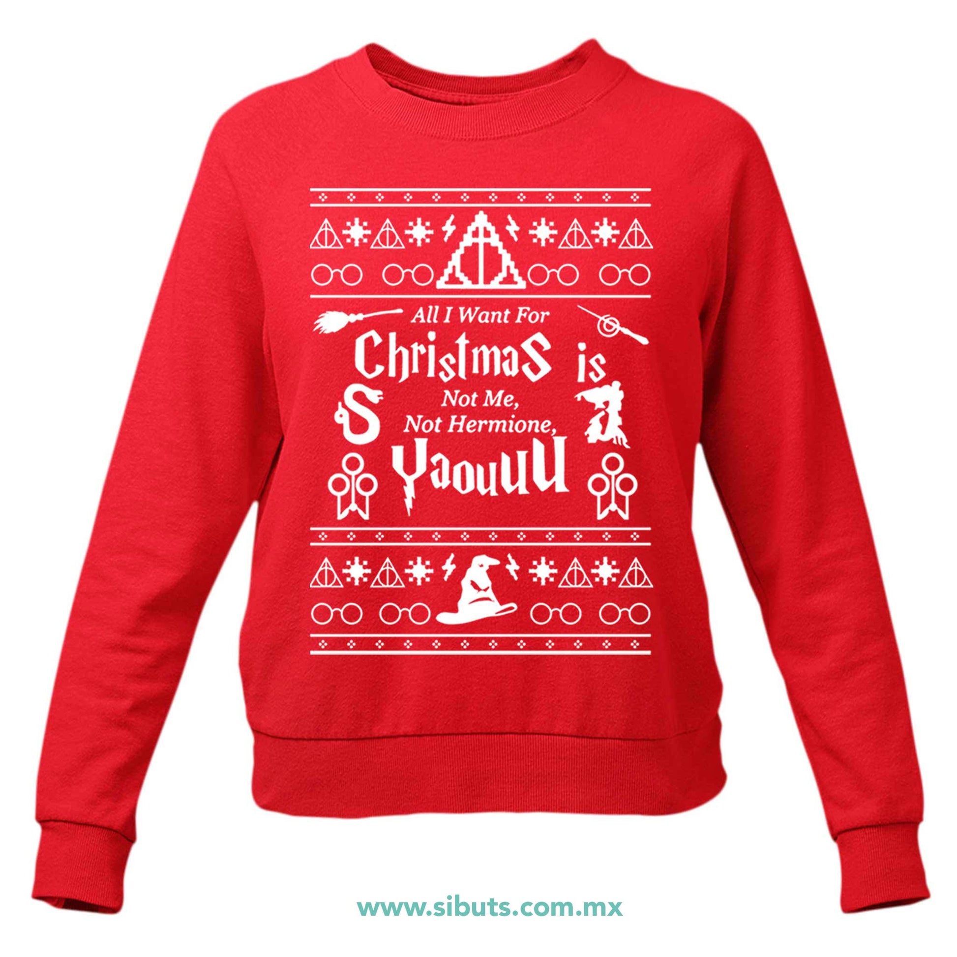 Sudadera Mujer Cuello Redondo Ugly Sueter Harry Potter