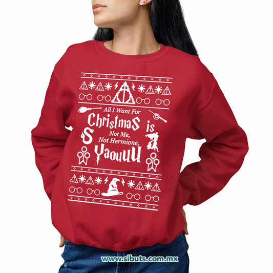 Sudadera Mujer Cuello Redondo Ugly Sueter Harry Potter