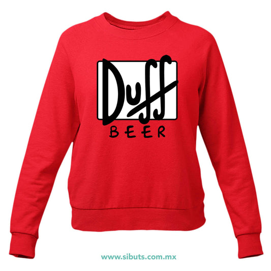 Sudadera Mujer Cuello Redondo Los Simpsons Beer Duff