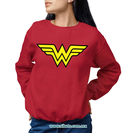 Sudadera Mujer Cuello Redondo Mujer Maravilla Wonder Woman