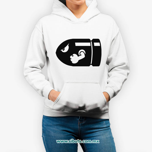 Sudadera Mujer Gorro Super Mario Bross Bullet