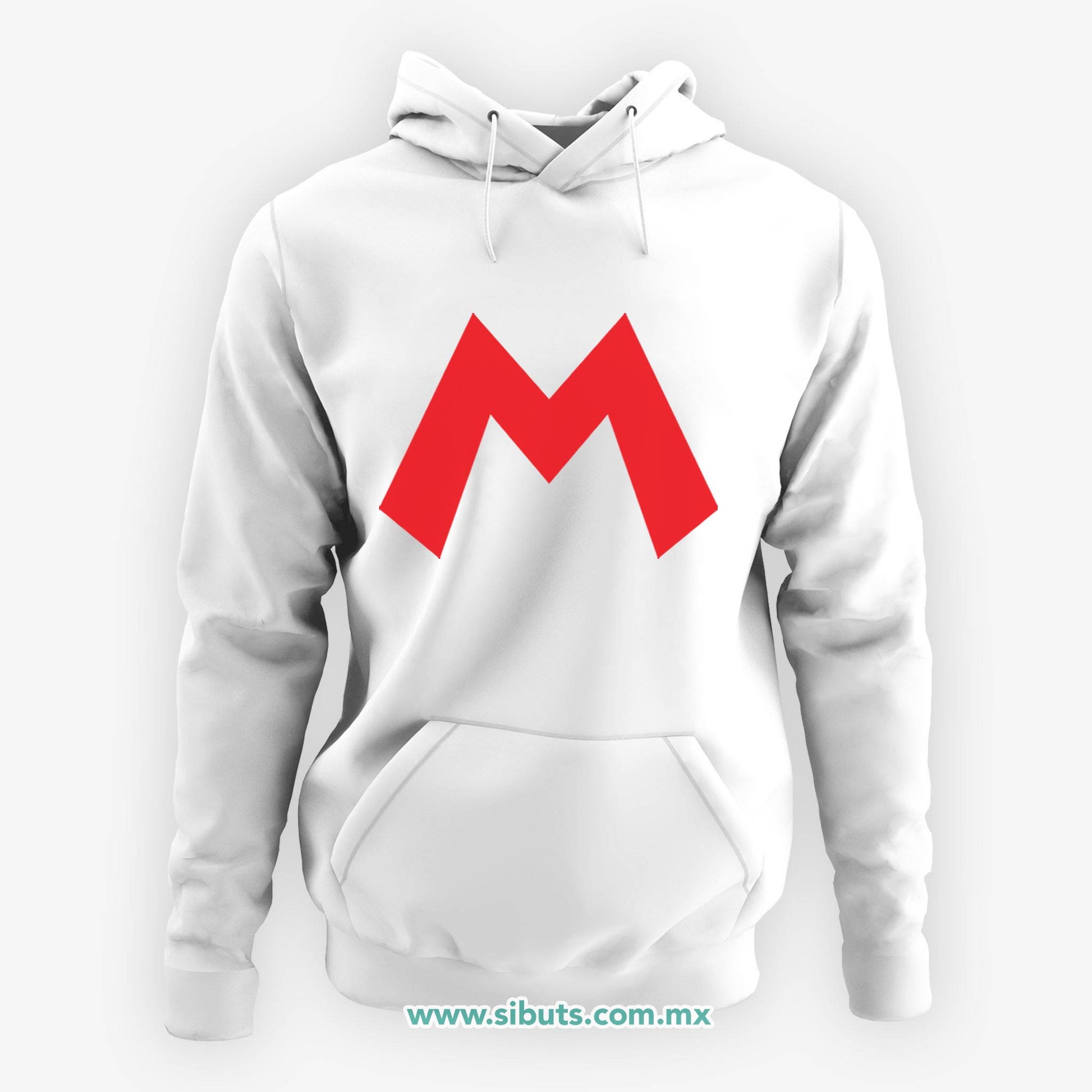 Sudadera Mujer Gorro Super Mario Bross Rojo
