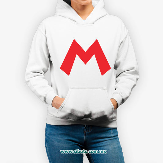 Sudadera Mujer Gorro Super Mario Bross Rojo