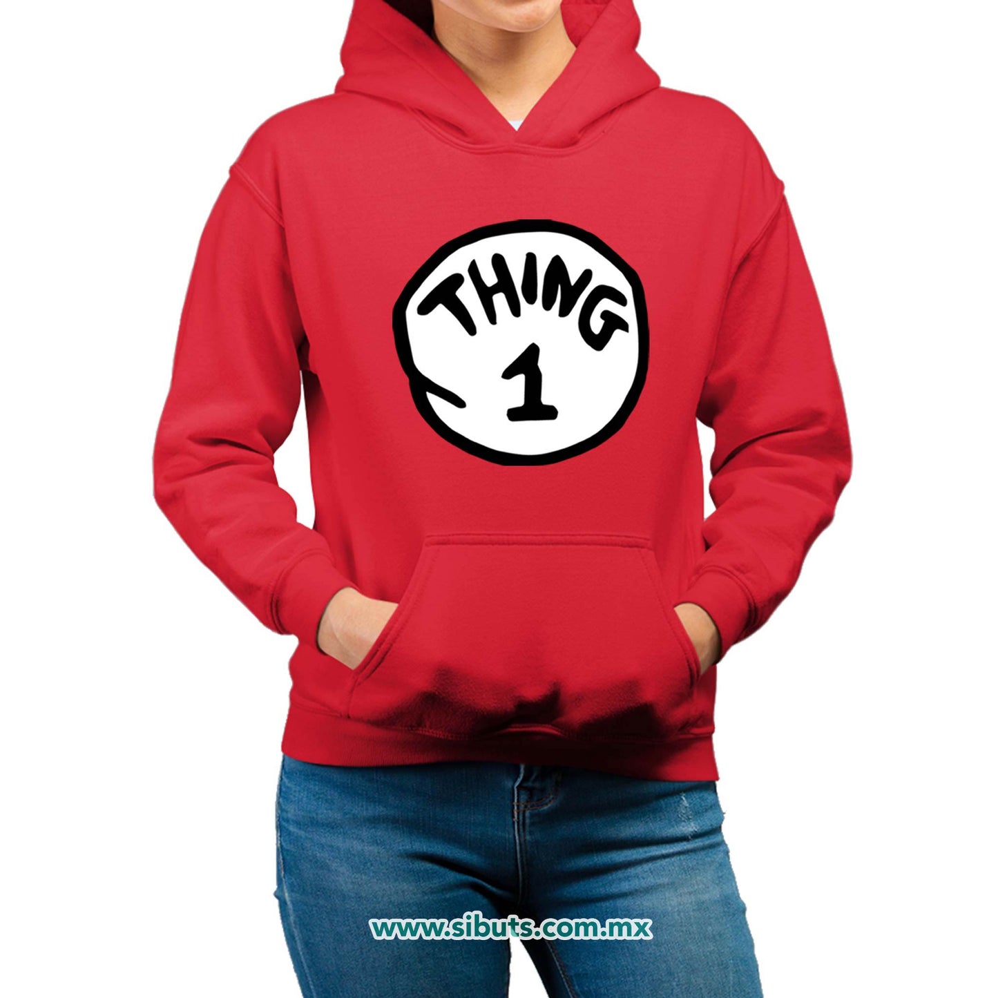 Sudadera Mujer Gorro Dr. Seuss Thing 1