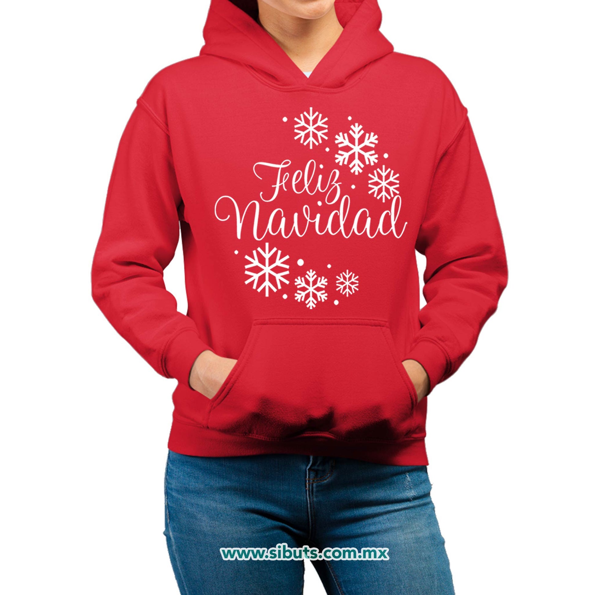 Sudadera Mujer Gorro Feliz Navidad