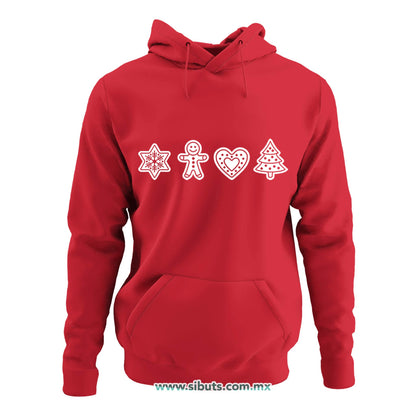 Sudadera Mujer Gorro Galletas De Jengibre Navidad