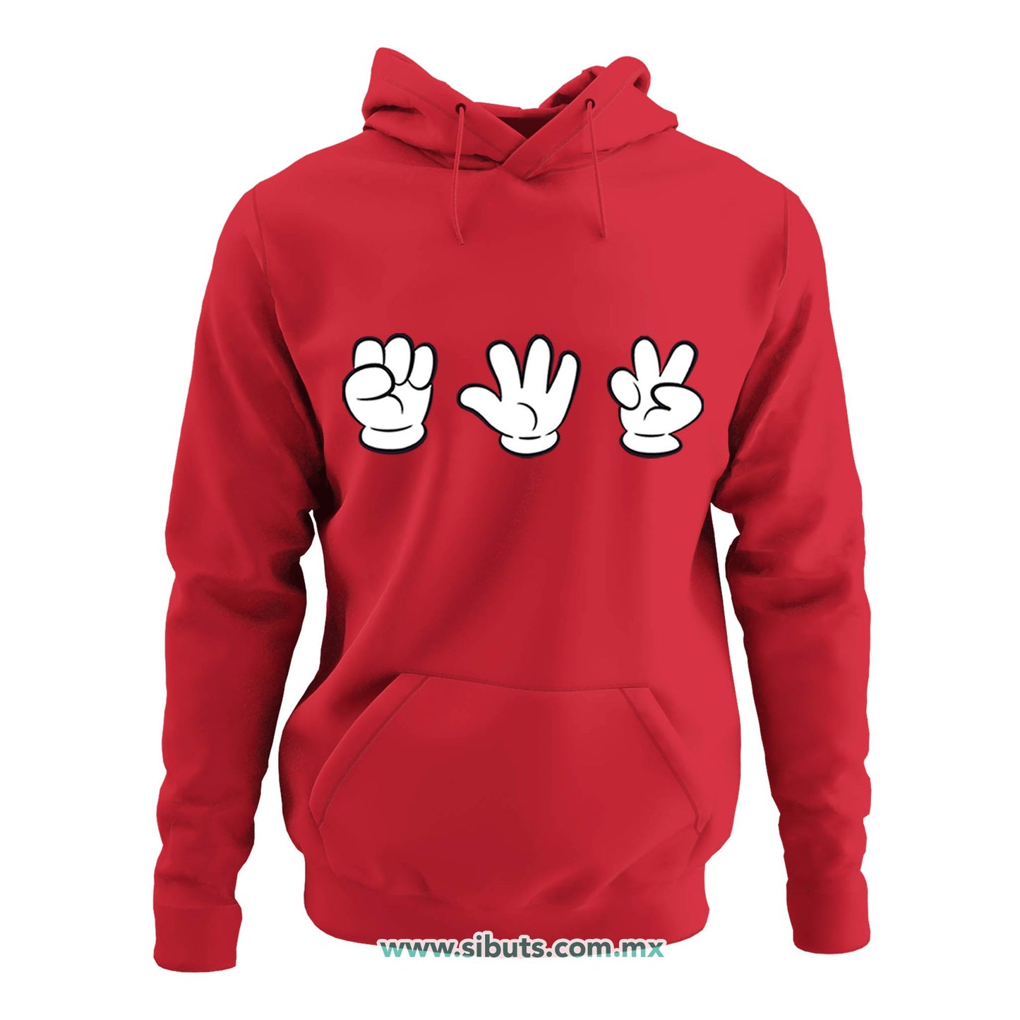 Sudadera Mujer Gorro Juego Piedra Papel O Tijera