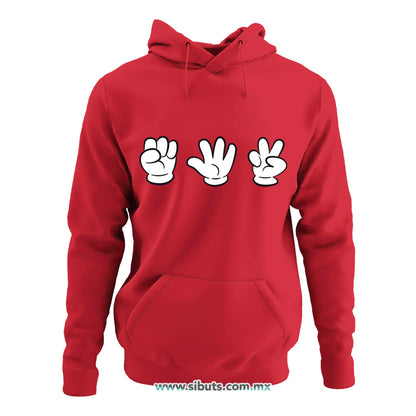 Sudadera Mujer Gorro Juego Piedra Papel O Tijera