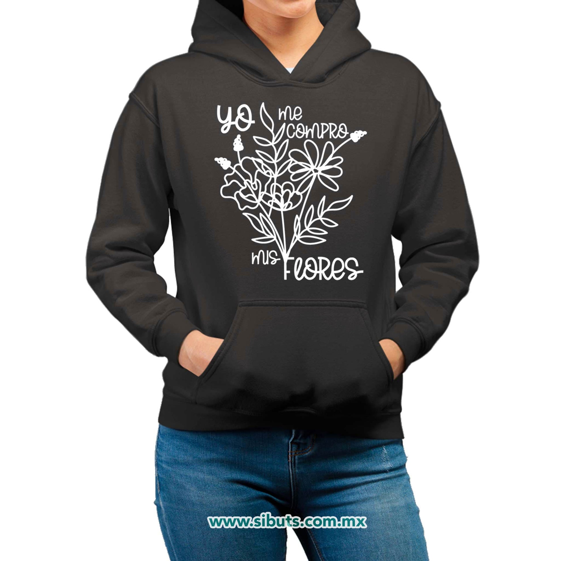 Sudadera Mujer Gorro Feminista Yo Me Compro Mis Flores