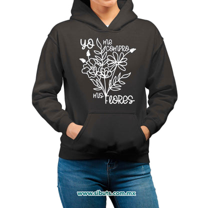 Sudadera Mujer Gorro Feminista Yo Me Compro Mis Flores