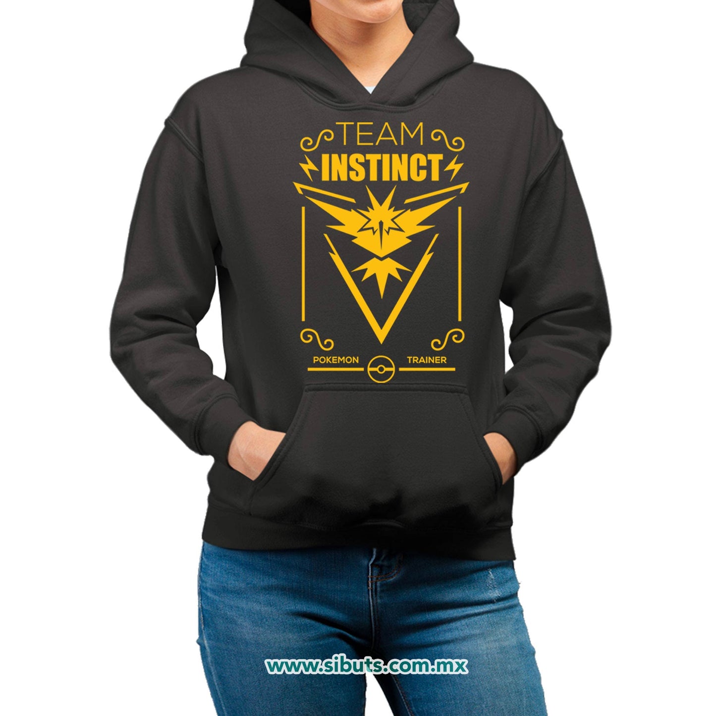 Sudadera Mujer Gorro Pokemon Go Team Instinct