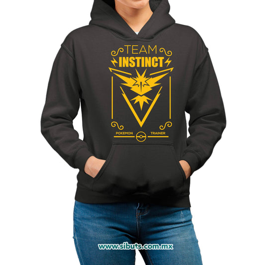 Sudadera Mujer Gorro Pokemon Go Team Instinct