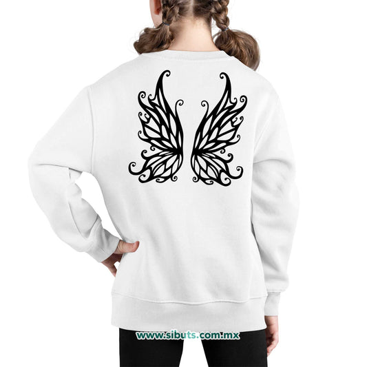 Sudadera Niña Cuello Redondo I Love Fairytales Con Alas