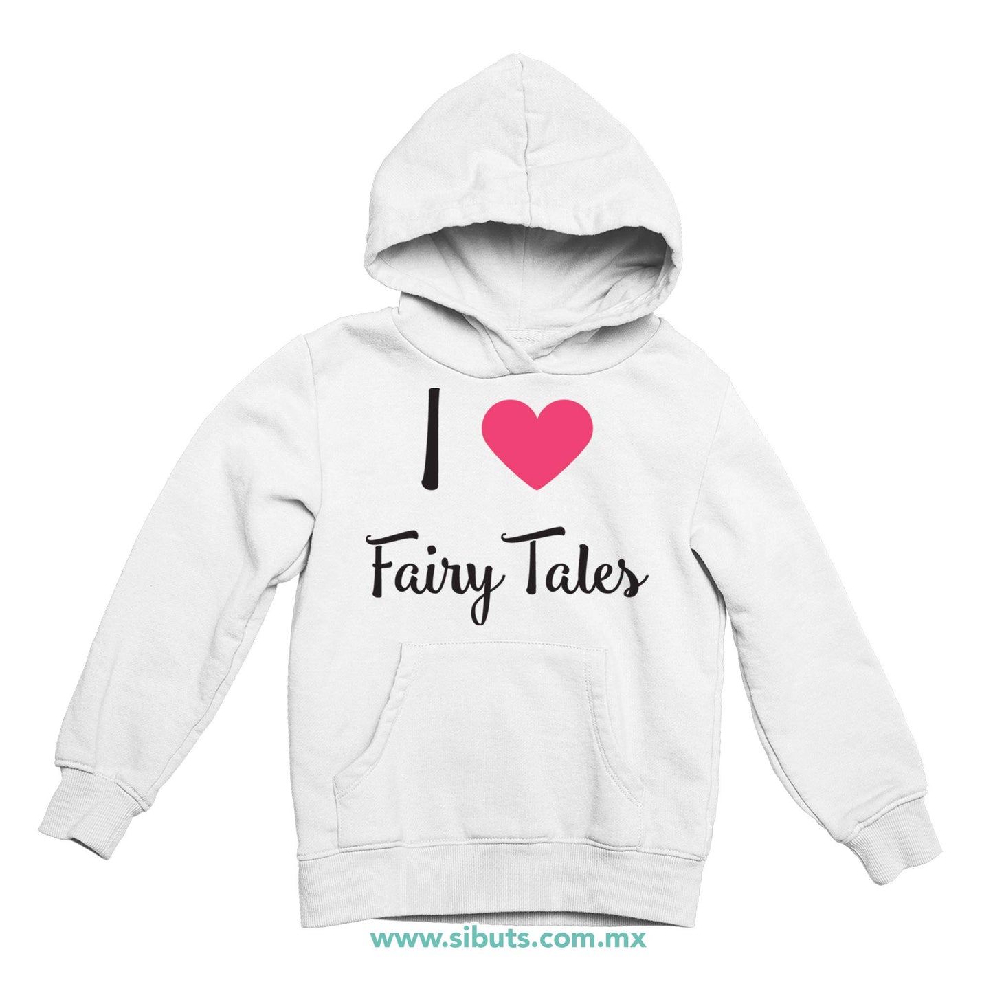Sudadera Niña Gorro I Love Fairytales Con Alas