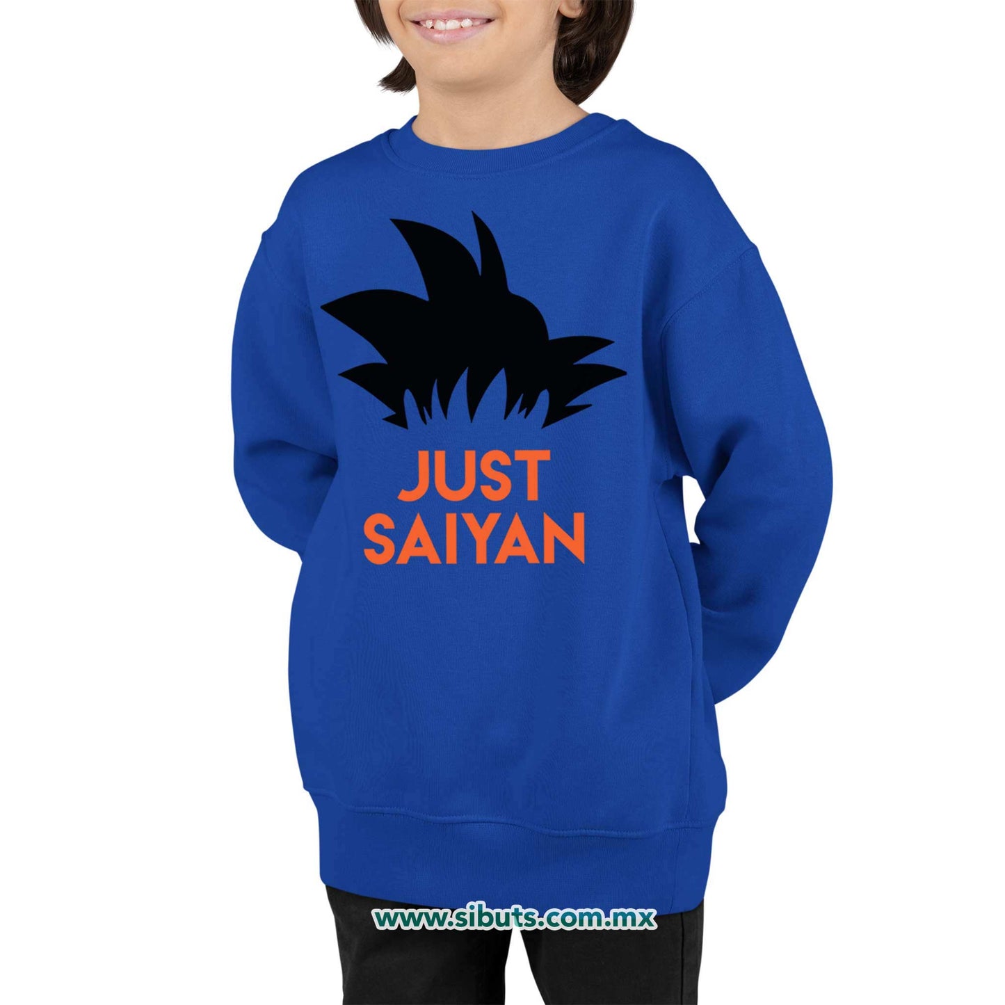 Sudadera Niño Cuello Redondo Dragon Ball Goku Just Saiyan