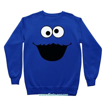 Sudadera Niño Cuello Redondo Plaza Sesamo Cookie Monster