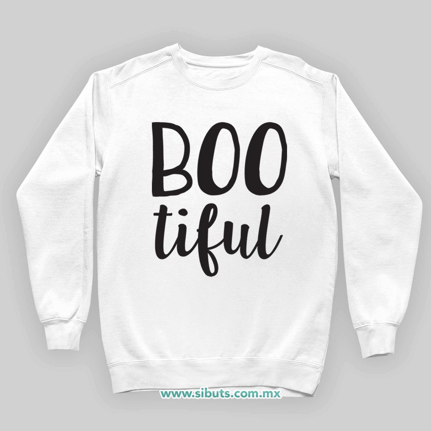 Sudadera Niño Cuello Redondo Halloween Boo Tiful