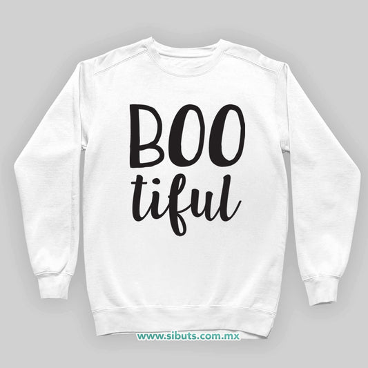 Sudadera Niño Cuello Redondo Halloween Boo Tiful