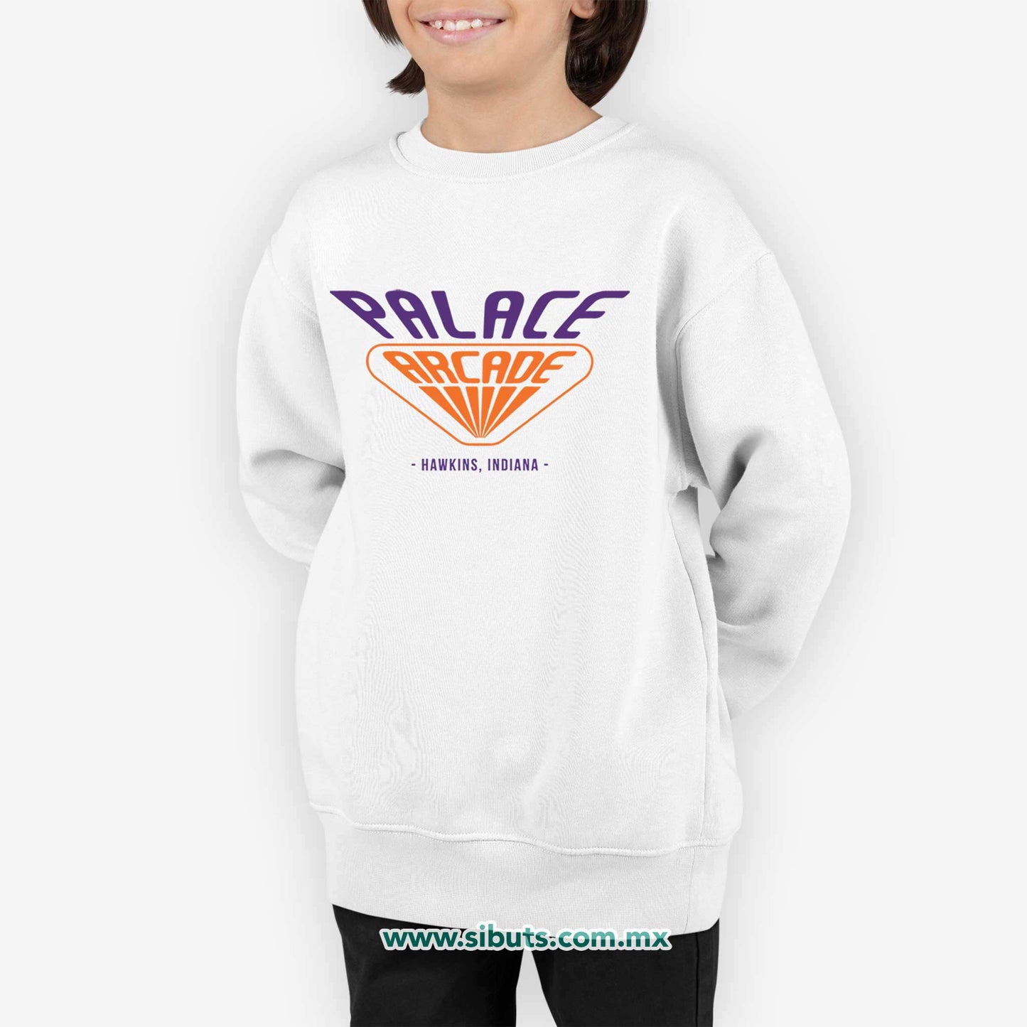 Sudadera Niño Cuello Redondo Stranger Things Palace Arcade