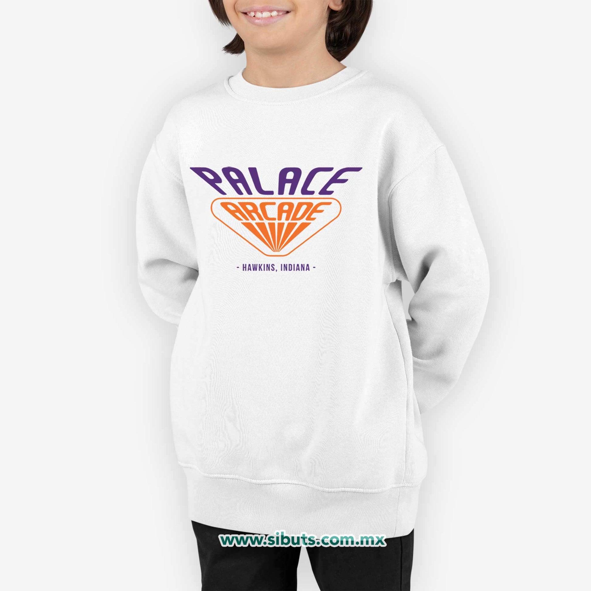 Sudadera Niño Cuello Redondo Stranger Things Palace Arcade