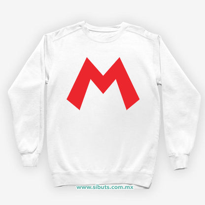 Sudadera Niño Cuello Redondo Super Mario Bross Rojo