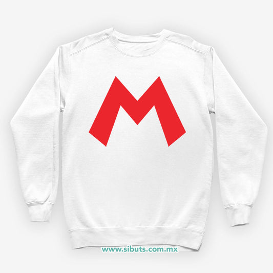 Sudadera Niño Cuello Redondo Super Mario Bross Rojo