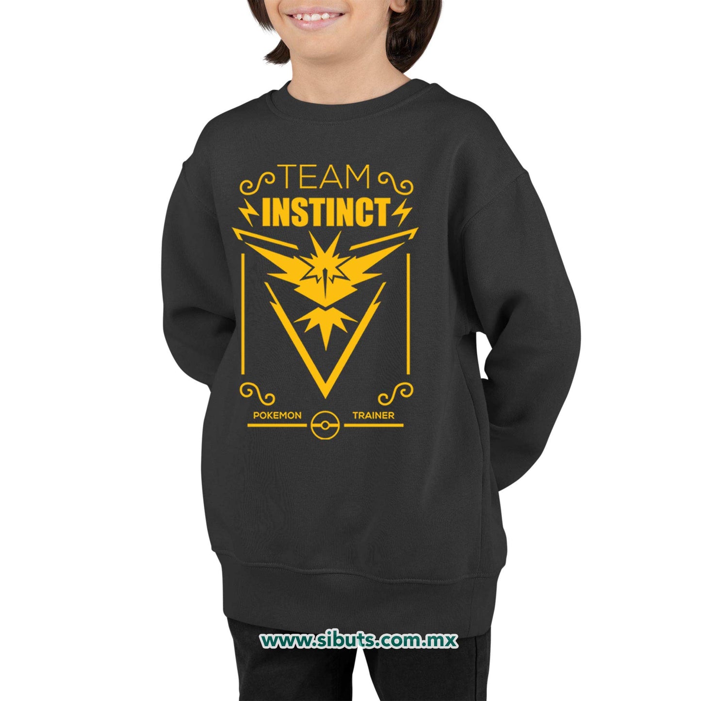 Sudadera Niño Cuello Redondo Pokemon Go Team Instinct