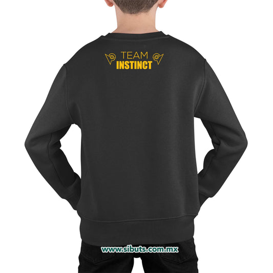Sudadera Niño Cuello Redondo Pokemon Go Team Instinct