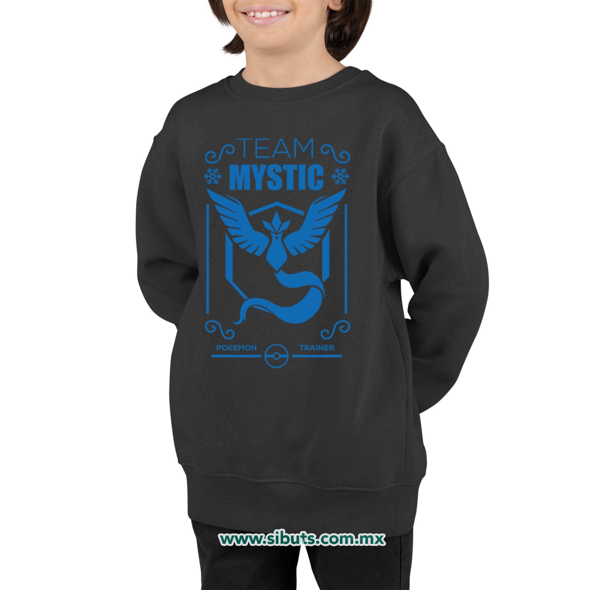 Sudadera Niño Cuello Redondo Pokemon Go Team Mystic