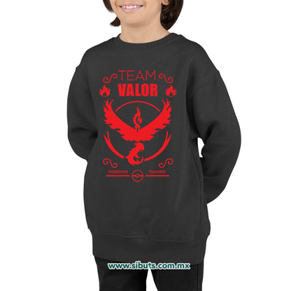 Sudadera Niño Cuello Redondo Pokemon Go Team Valor