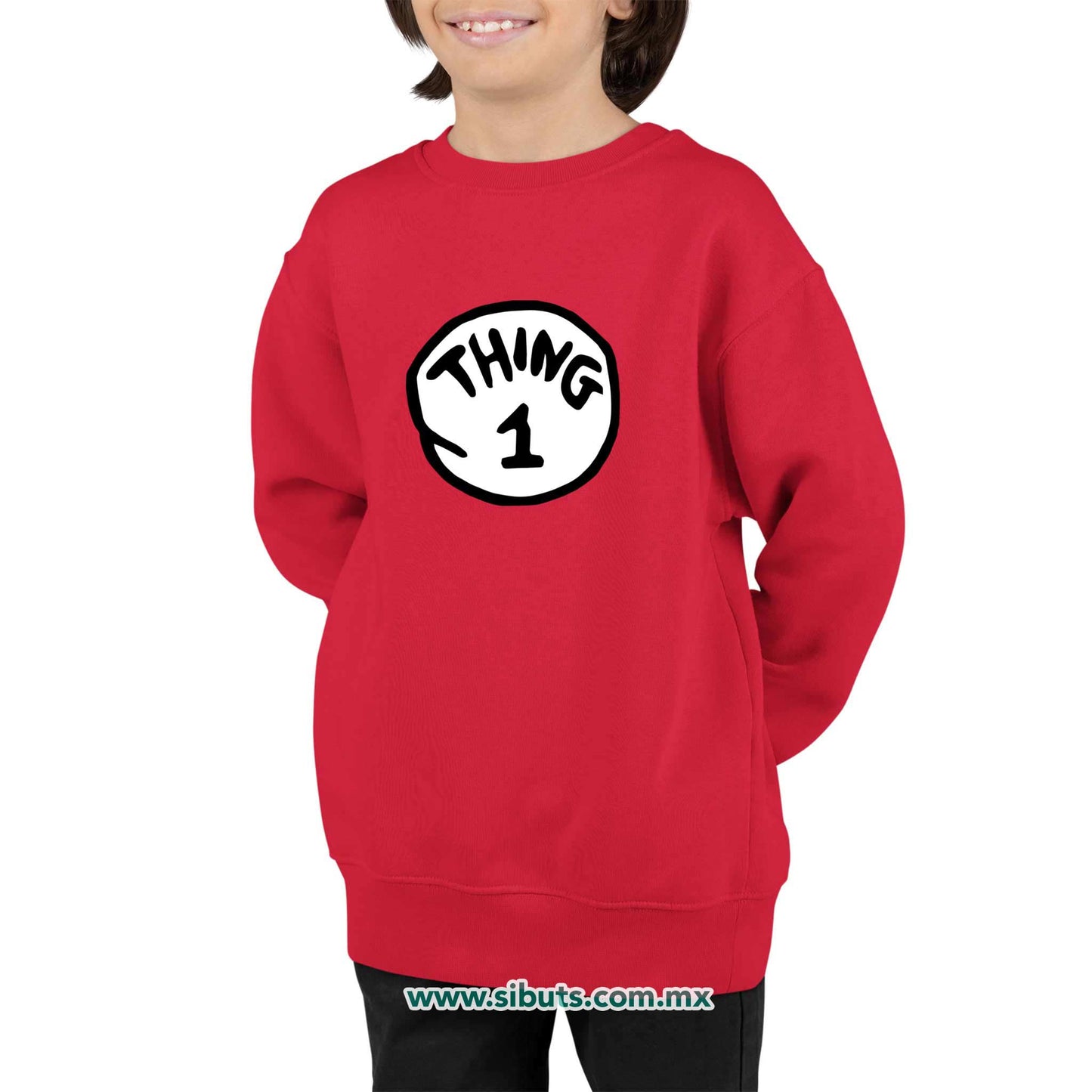Sudadera Niño Cuello Redondo Dr. Seuss Thing 1