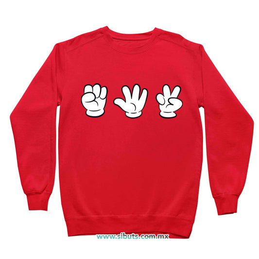 Sudadera Niño Cuello Redondo Juego Piedra Papel O Tijera