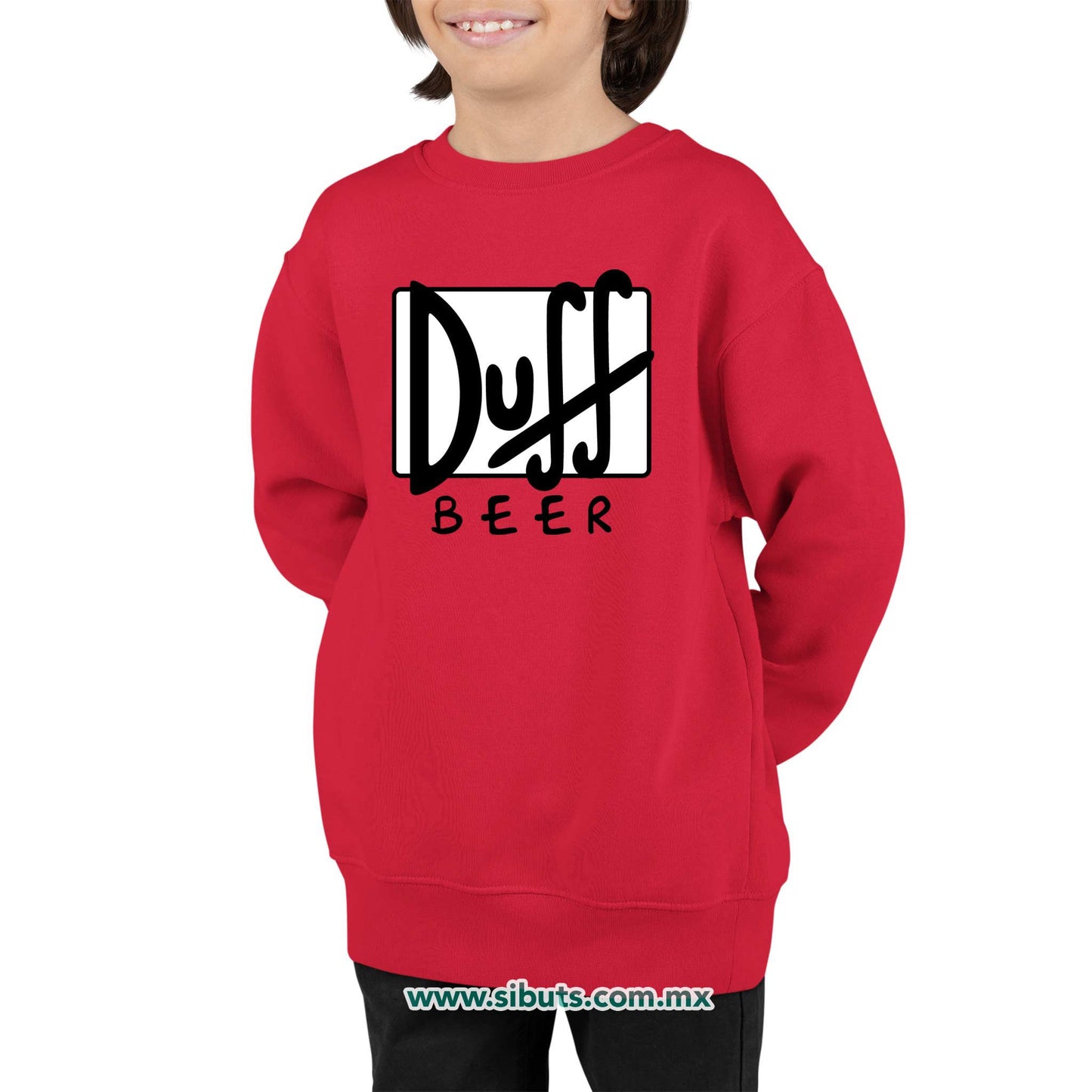 Sudadera Niño Cuello Redondo Los Simpsons Beer Duff