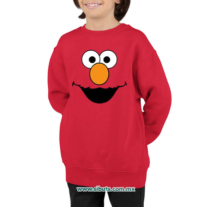 Sudadera Niño Cuello Redondo Plaza Sesamo Elmo
