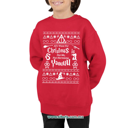 Sudadera Niño Cuello Redondo Ugly Sueter Harry Potter