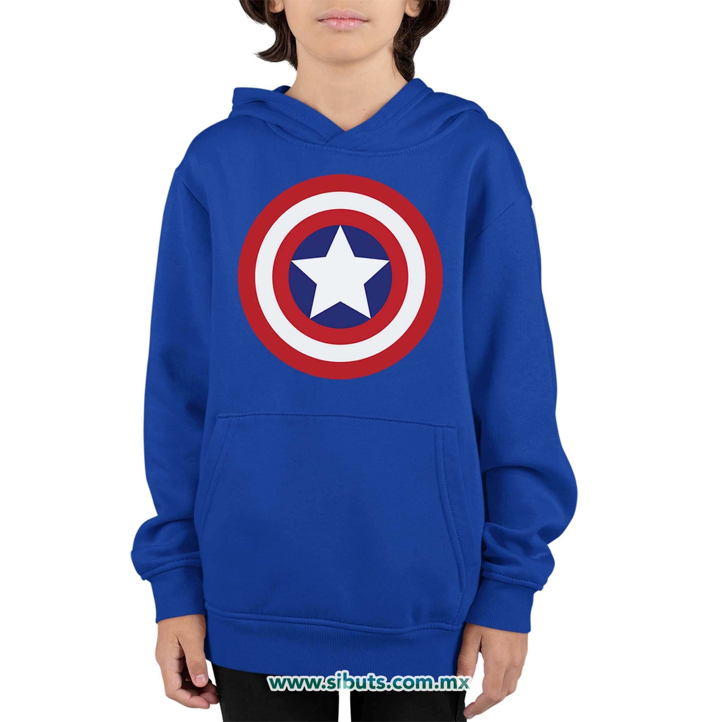 Sudadera Niño Gorro Capitan America