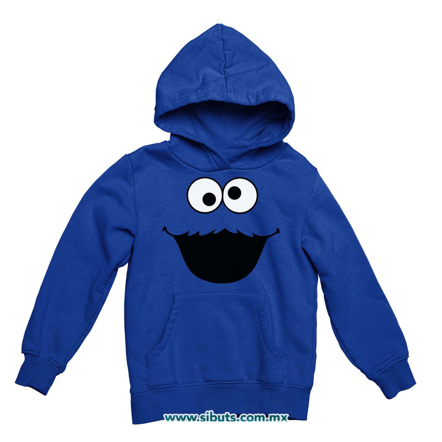 Sudadera Niño Gorro Plaza Sesamo Cookie Monster