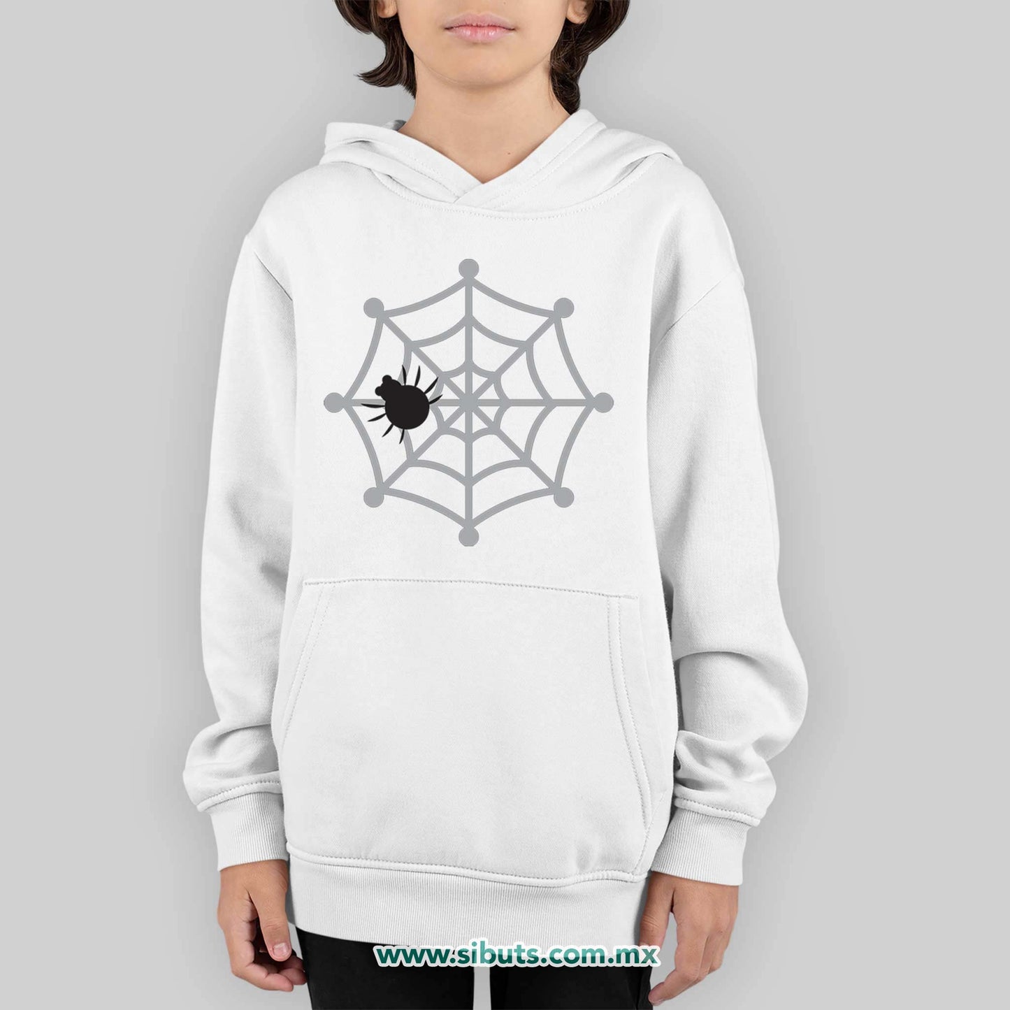 Sudadera Niño Gorro Araña en Telaraña