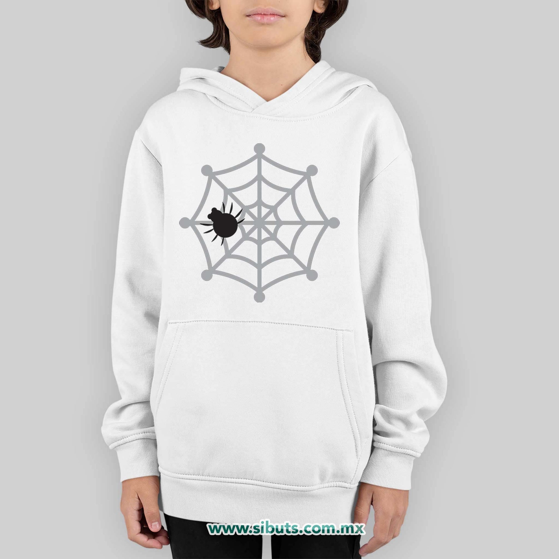 Sudadera Niño Gorro Araña en Telaraña