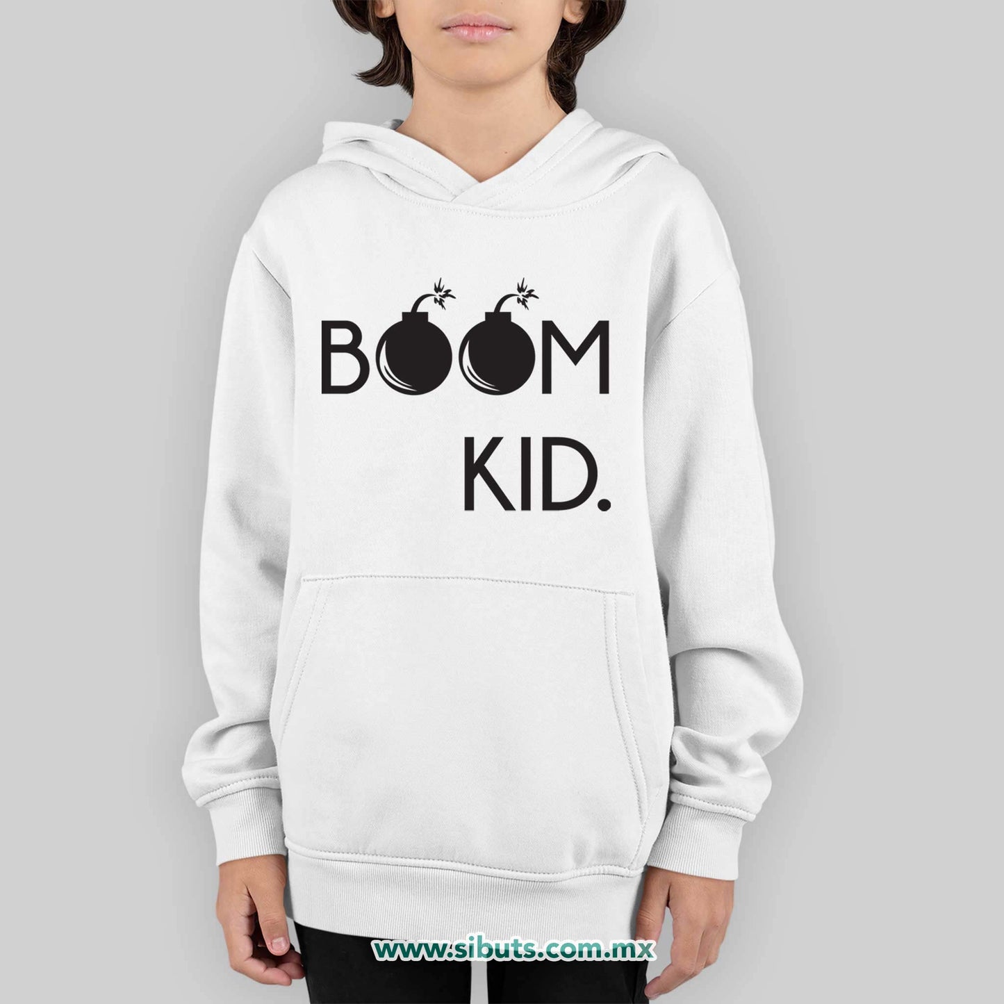 Sudadera Niño Gorro Boom Kid