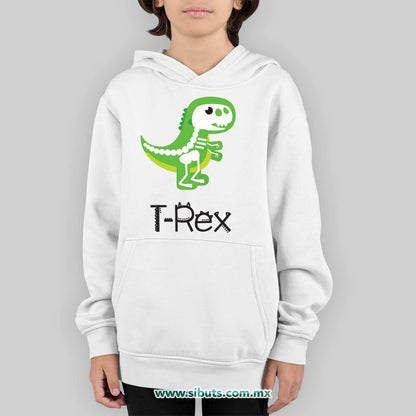 Sudadera Niño Gorro Dinosaurio T Rex