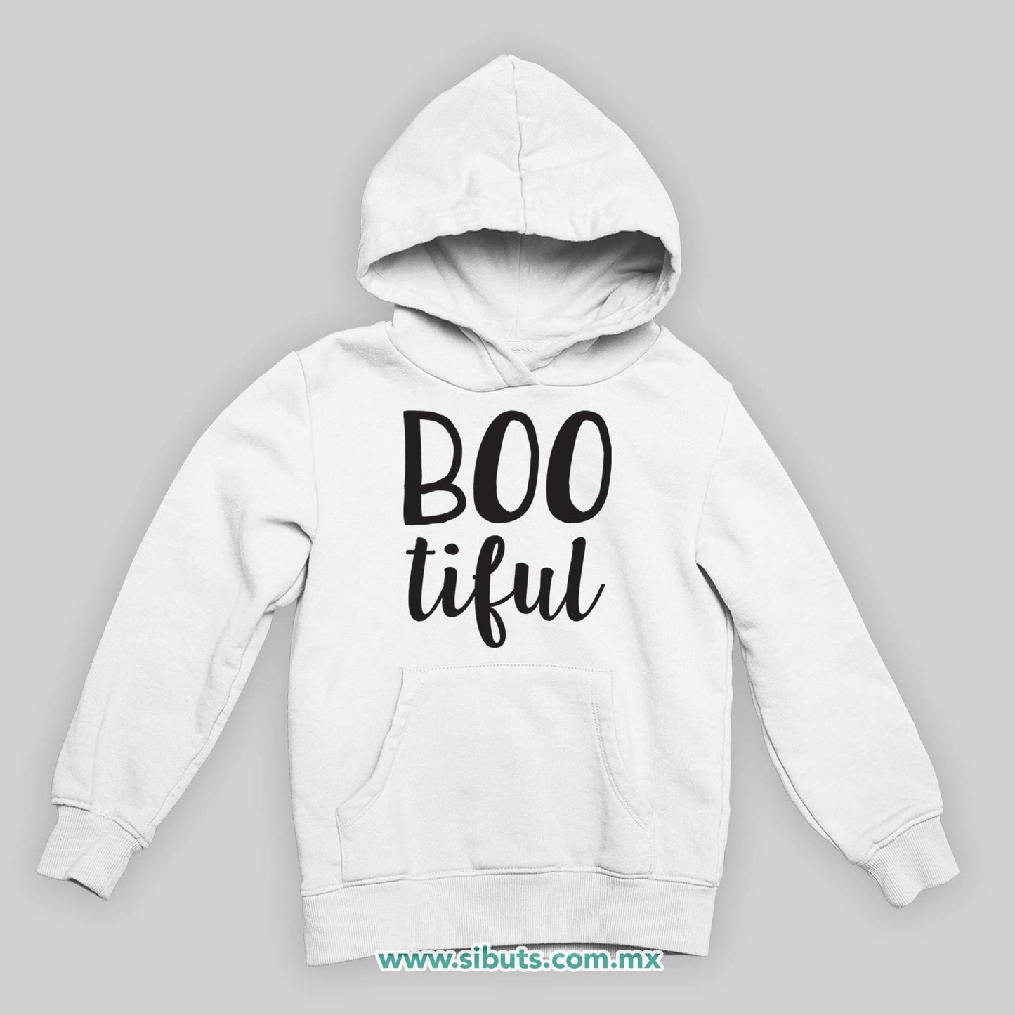 Sudadera Niño Gorro Halloween Boo Tiful