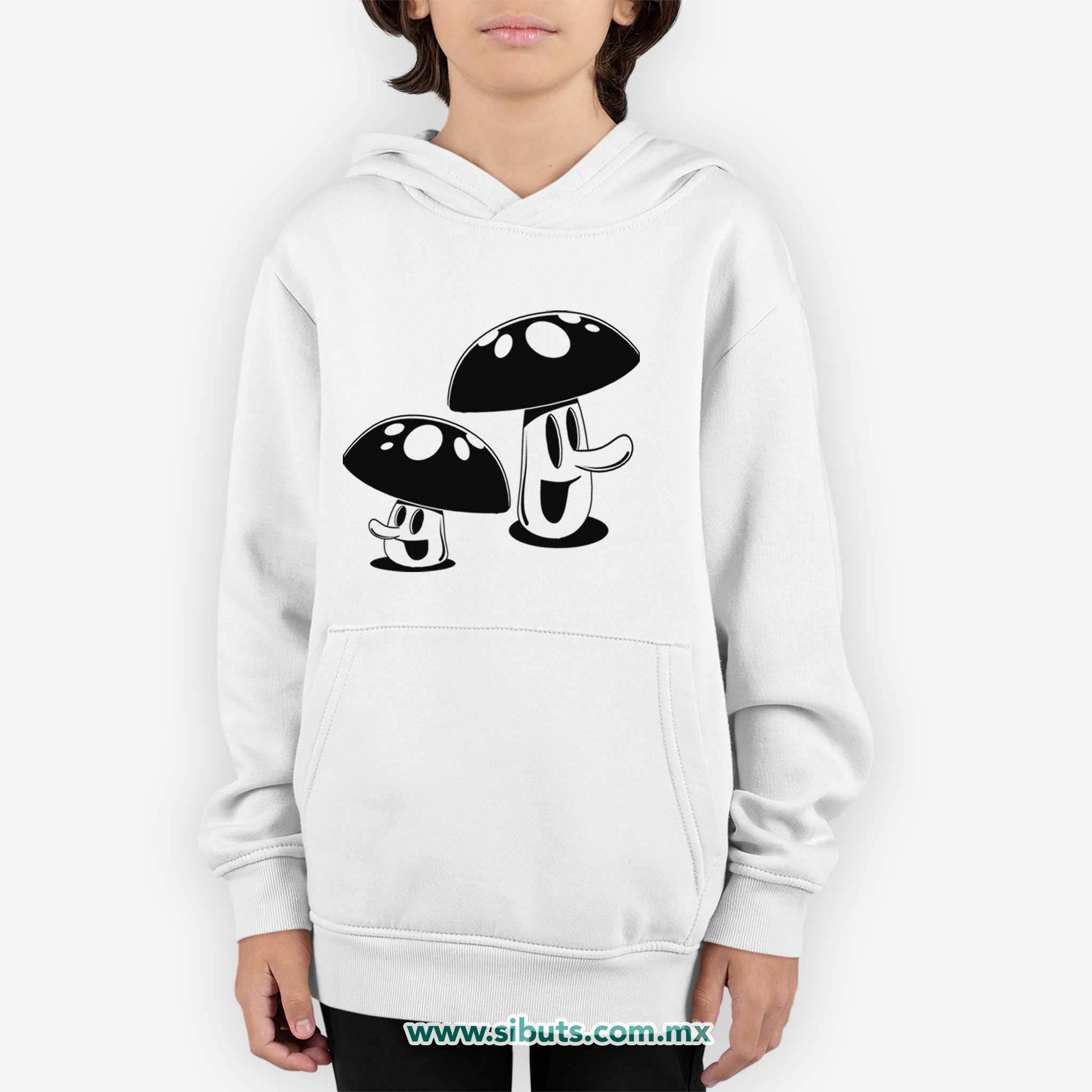 Sudadera Niño Gorro Mushrooms Hongos