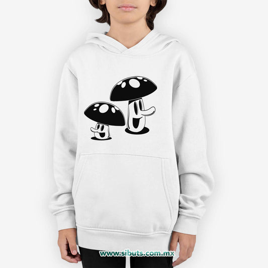 Sudadera Niño Gorro Mushrooms Hongos