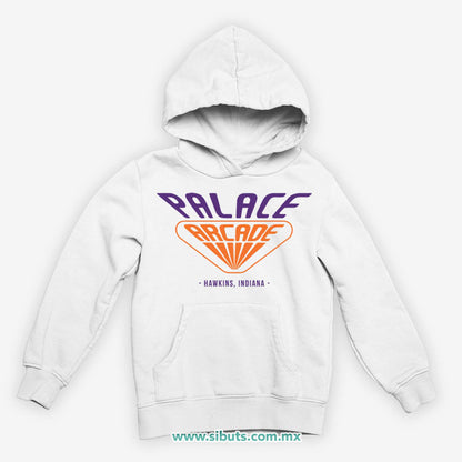 Sudadera Niño Gorro Stranger Things Palace Arcade