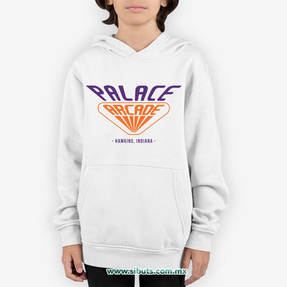 Sudadera Niño Gorro Stranger Things Palace Arcade